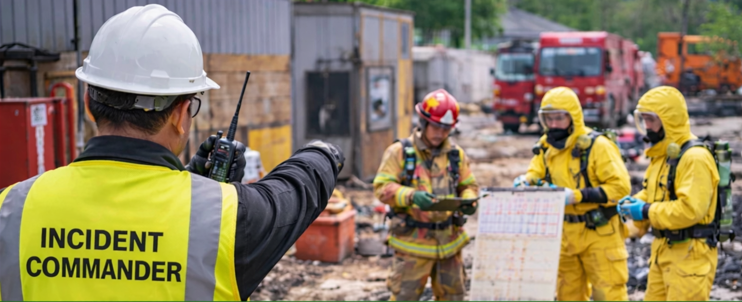 Incident Commander managing emergency response